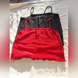 Divided And Wild Fable Bold Red and Black Tank Top Bundle